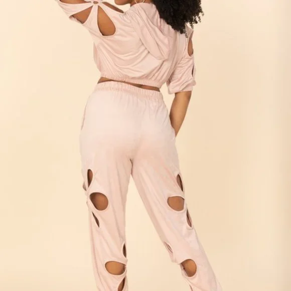 Hoodie Flower Cut-Out Set - Picture 10 of 11